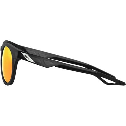 100% - Campo Sunglasses - Matte Crystal Black-Hiper Red Multilayer Mirror Lens