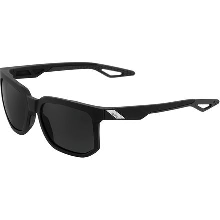 100% - Centric Sunglasses - Matte Black-Smoke Lens