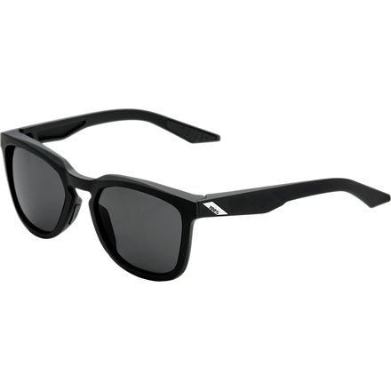 100% - Hudson Sunglasses - Soft Tact Black-Smoke Lens