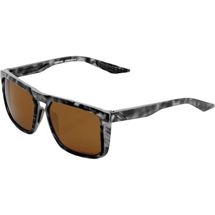 100% - Renshaw Polarized Sunglasses - Matte Black Havana