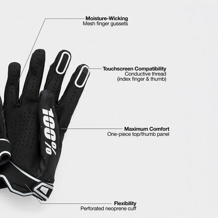 100% - Ridefit Glove - Men's