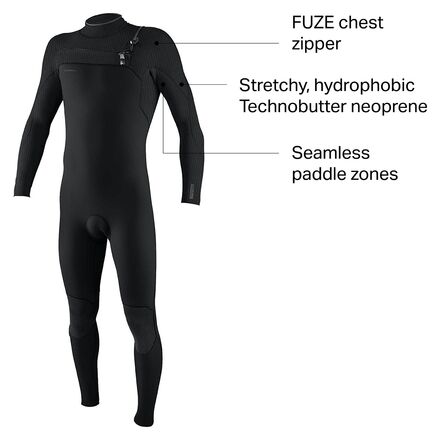 O'Neill - Hyperfreak 3/2+mm Chest-Zip Full Wetsuit - Men's