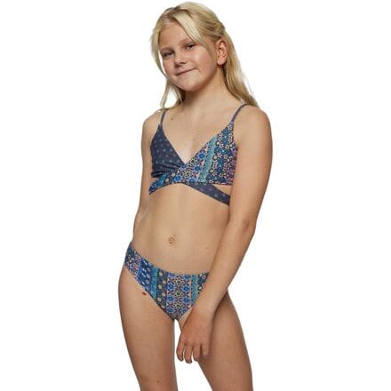 O'Neill - Margot Wrap Top Swim Set - Girls' - Slate