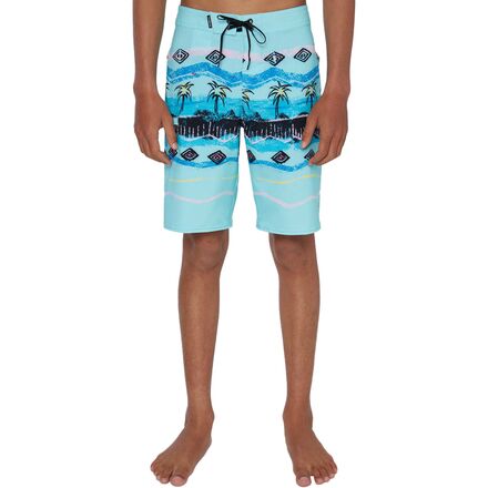 O'Neill - Hyperfreak Heist Print Boardshort - Boys' - Turquoise