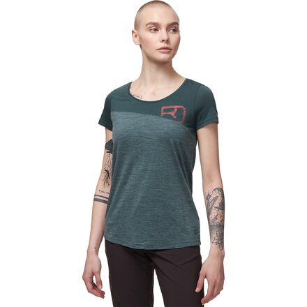 Ortovox - 150 Cool Logo Short-Sleeve T-Shirt - Women's - Green Pine