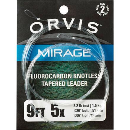 Orvis - Mirage Knotless Leader - 2-Pack - One Color