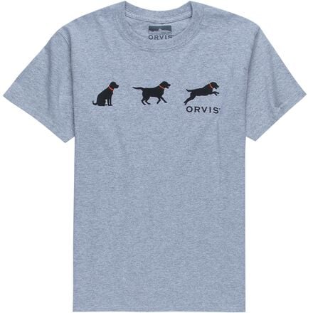 Orvis - Black Labs T-Shirt - Boys' - Grey Heather