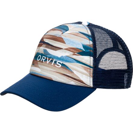 Orvis - MTN Print Trucker Hat - Women's - Navy