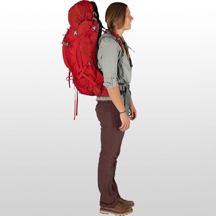 Osprey Packs - Ariel Plus 60L Backpack - Women's - Carnelian Red
