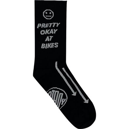 Ostroy - Pretty Okay At Bikes Sock - Black