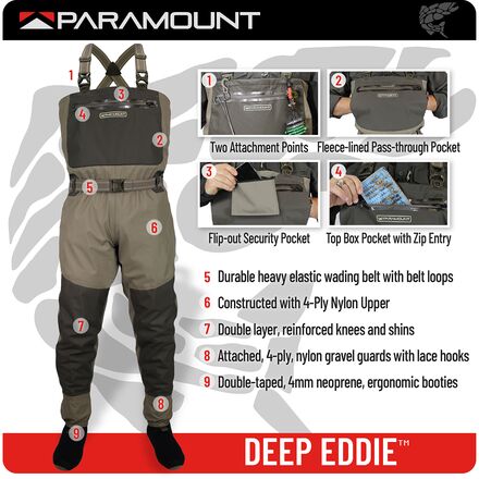 Paramount Outdoors - Deep Eddy Breathable Wader - Men's