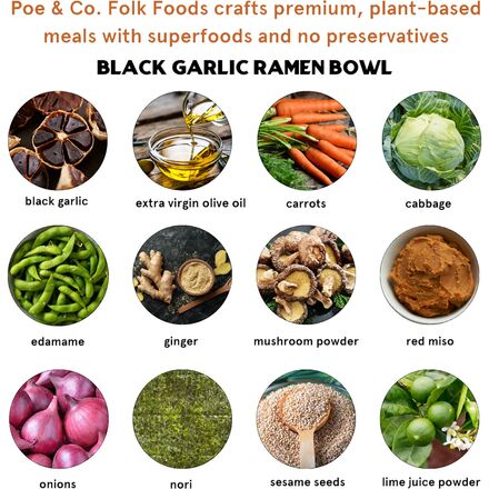 Poe & Co. - Black Garlic Ramen Bowl