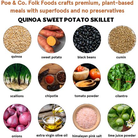 Poe & Co. - Quinoa Sweet Potato Skillet