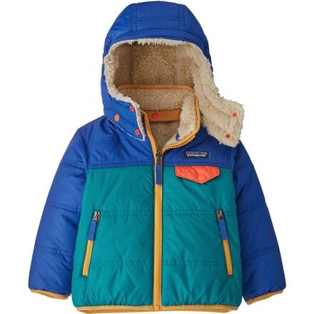Patagonia - Reversible Tribbles Hooded Jacket - Infants' - Belay Blue
