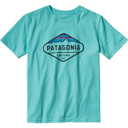 Patagonia - Fitz Roy Crest Cotton/Poly T-Shirt - Short-Sleeve - Boys'