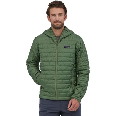 Patagonia - Nano Puff Hooded Insulated Jacket - Men's - Sedge Green