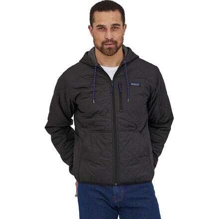 Patagonia - Diamond Quilted Bomber Hooded Jacket - Men's - Black