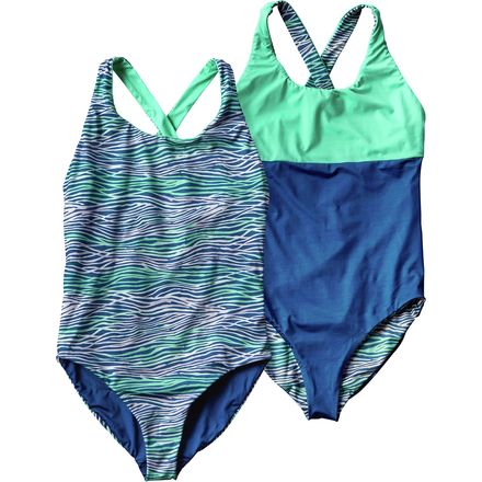 Patagonia - Water Luvin' Reversible One-Piece Swimsuit - Girls'