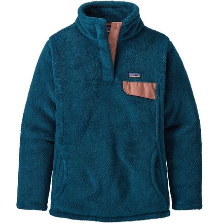 Patagonia - Re-Tool Snap-T Pullover Fleece - Girls' - Crater Blue/Dark Crater Blue X-Dye