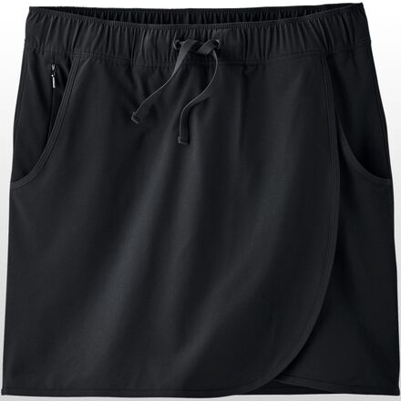patagonia women's fleetwith skort black