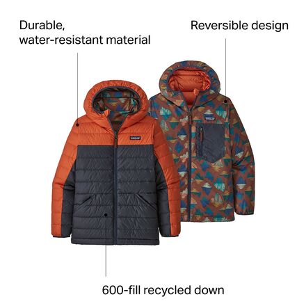 Patagonia - Reversible Down Hooded Sweater - Boys'