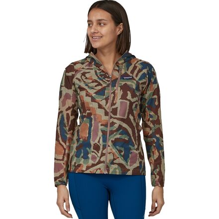 Patagonia - Houdini Jacket - Women's - Thriving Planet/Cone Brown
