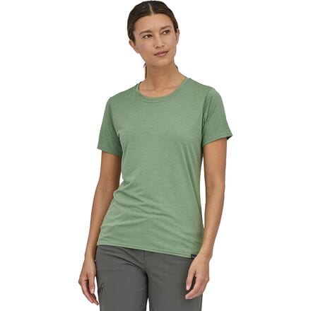 Patagonia - Capilene Cool Daily Short-Sleeve Shirt - Women's - Sedge Green/Light Sedge Green X-Dye