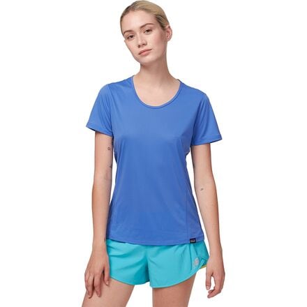 Patagonia - Capilene Cool Lightweight Short-Sleeve Shirt - Women's - Float Blue
