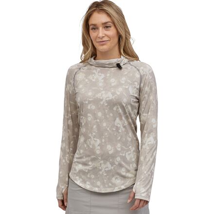 Patagonia - Tropic Comfort Hooded Shirt - Women's - Jellyflower/Cornice Grey