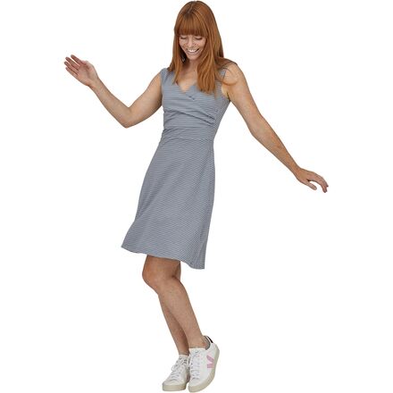 Patagonia - Porch Song Dress - Women's - High Tide/Light Plume Grey