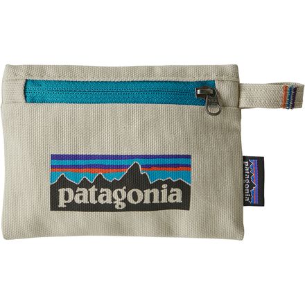Patagonia - Small Zippered Pouch - P-6 Logo/Bleached Stone