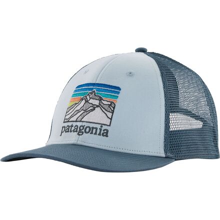 Patagonia Line Logo Ridge LoPro Trucker Hat Chilled Blue