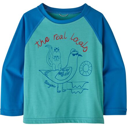 Patagonia - Capilene Cool Daily Crew Top - Infant Boys' - Real Locals/Iggy Blue X-Dye