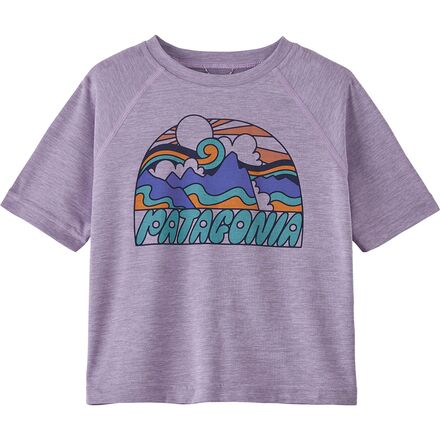Patagonia - Capilene Cool Daily T-Shirt - Infant Girls' - Fitz Roy Rays/Lune Purple X-Dye