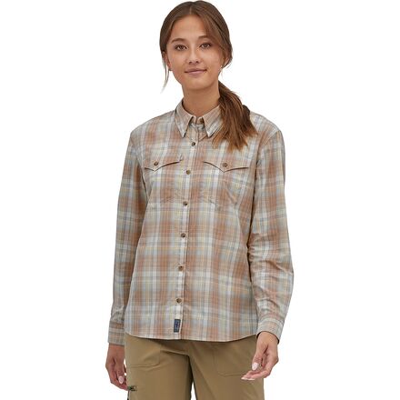 Patagonia - Sun Stretch Long-Sleeve Shirt - Women's - Minnow/Pampas Tan