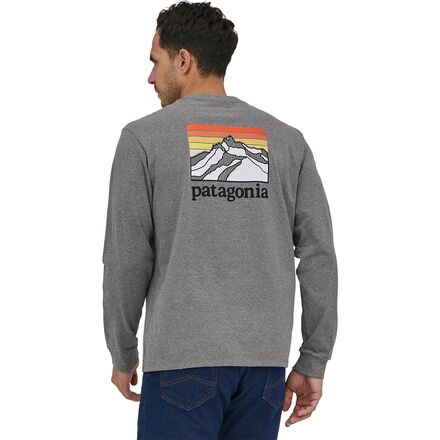 Patagonia - Line Logo Ridge Long-Sleeve Responsibili-T-Shirt - Men's - Gravel Heather