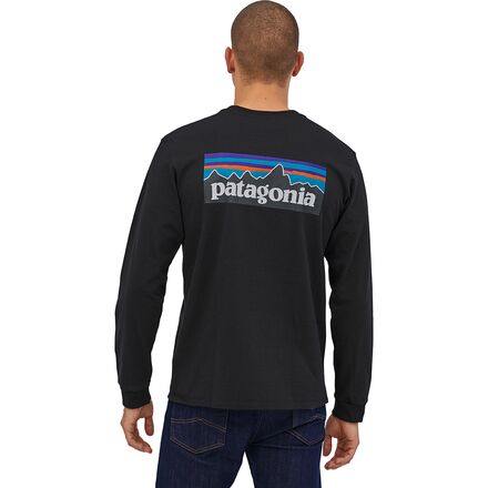 Virksomhedsbeskrivelse forudsætning parti Patagonia P-6 Logo Long-Sleeve Responsibili-T-Shirt - Men's - Clothing