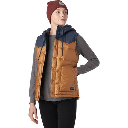 Patagonia - Bivy Hooded Down Vest - Women's - Nest Brown