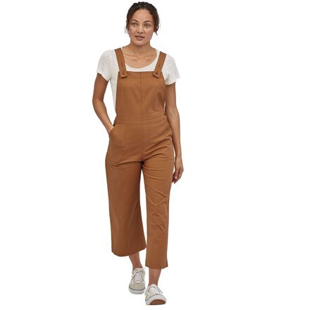 Patagonia - Stand Up Cropped Overalls - Women's - Umber Brown