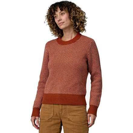 Patagonia - Recycled Wool Crewneck Sweater - Women's - Ridge/Burl Red
