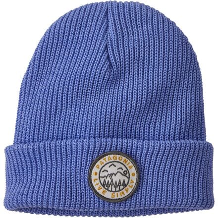 Patagonia - Logo Beanie - Kids' - Live Simply Crest: Pale Periwinkle