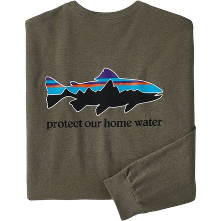 Patagonia Home Water Trout Long-Sleeve Responsibili-Tee - Men's - Clothing
