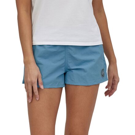 Patagonia - Barely Baggies Short - Women's - Clean Currents Patch/Lago Blue