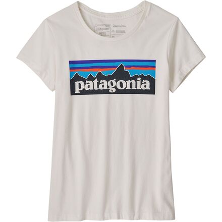 Patagonia - P-6 Logo T-Shirt - Girls' - Birch White