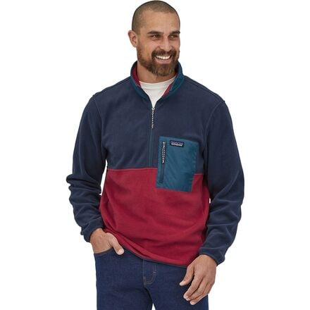 Patagonia - Microdini 1/2-Zip Pullover - Men's - Wax Red