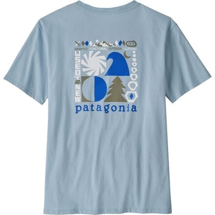 Patagonia - Spirited Seasons Organic T-Shirt - Men's - Steam Blue