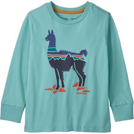 Patagonia - Regenerative Organic Cotton Long-Sleeve T-Shirt - Infants' - Fitz Roy Guanaco: Skiff Blue
