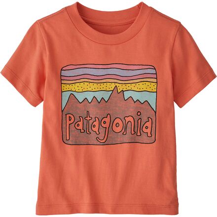 Patagonia - Baby Fitz Roy Skies T-Shirt - Infants' - Coho Coral