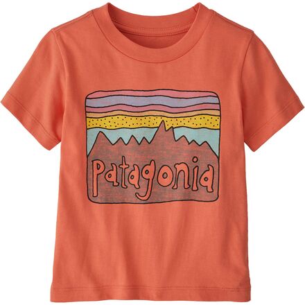 Patagonia - Baby Fitz Roy Skies T-Shirt - Toddlers' - Coho Coral