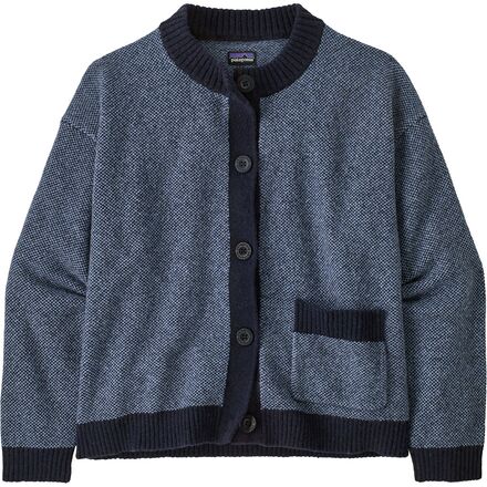 Patagonia - Recycled Wool Sweater Jacket - Women's - Checkmate: Sunken Blue